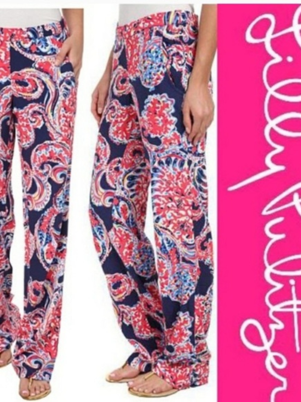 Lilly Pulitzer For the Halibut Cambridge Palazzo Pants, size XS